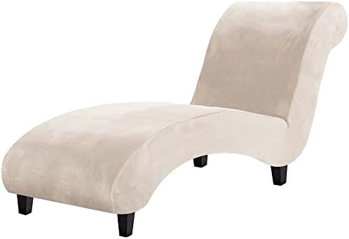 HVERSAILTEX Velvet Chaise Lounge Cover for Living Room 1