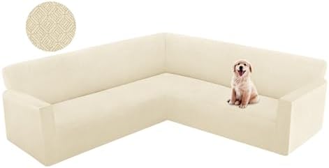 Thick Jacquard L Shape Sofa Slipcover for Sectional Couch