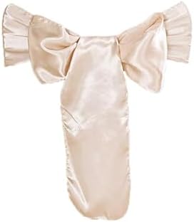 50 Beige Satin Chair Sashes for Wedding Decorations