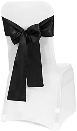 Obstal 10PCS Satin Chair Sashes for Wedding Reception