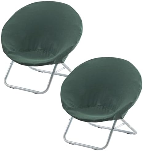 Buenanir Matcha Saucer Chair Covers 2 Pieces Foldable Stretch Slipcovers