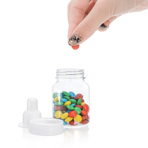 Tebery 72 Pcs Reusable Candy Bottles for Baby Showers