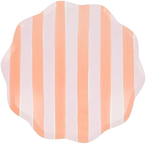 Meri Meri Pastel Striped Paper Plates Pack of 8 1