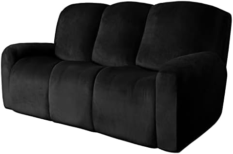 Easy-Going Velvet 8-Piece Recliner Couch Covers