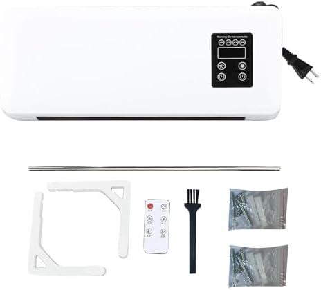 Mini Wall Mounted Heater Fan with Remote Control and Towel Rack
