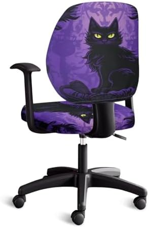 Black Cat Halloween Chair Cover for Office or Home