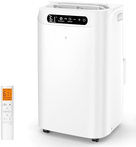 14000 BTU Portable AC with Remote Control and 3-in-1 Function