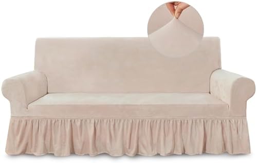 NICEEC Super Soft Sofa Slipcover with Skirt