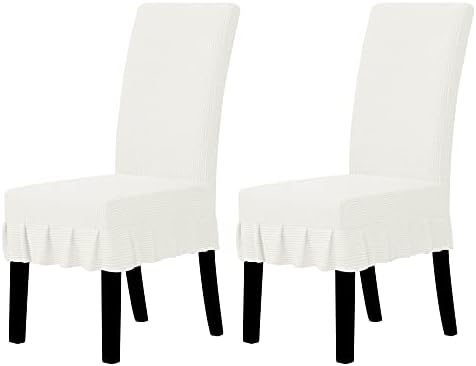 Easy-Going Stretch Dining Chair Covers with Skirt