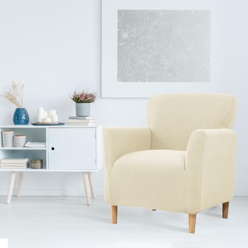 MIFXIN Armchair Slipcover Soft Stretch Jacquard Cover With Arms 1