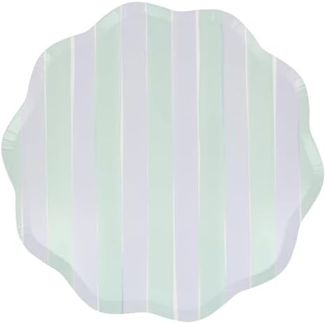 Meri Meri Pastel Striped Paper Plates Pack of 8 1