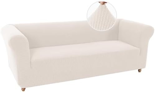 Turquoize Stretch Sofa Cover for 3 Cushion Chesterfield Style Sofa