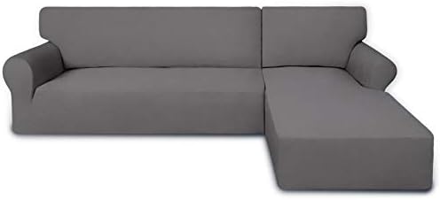 PureFit Super Stretch Sectional Couch Covers 2 pcs 1