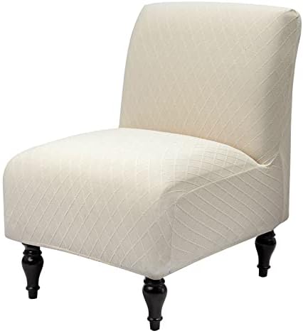 Iauddy Armless Accent Chair Slipcover with Jacquard Design
