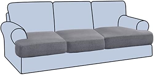 HVERSAILTEX Stretch 3 Piece T Cushion Sofa Slipcovers 1