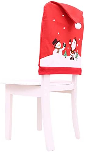 4 Pack Christmas Santa Hat Chair Covers
