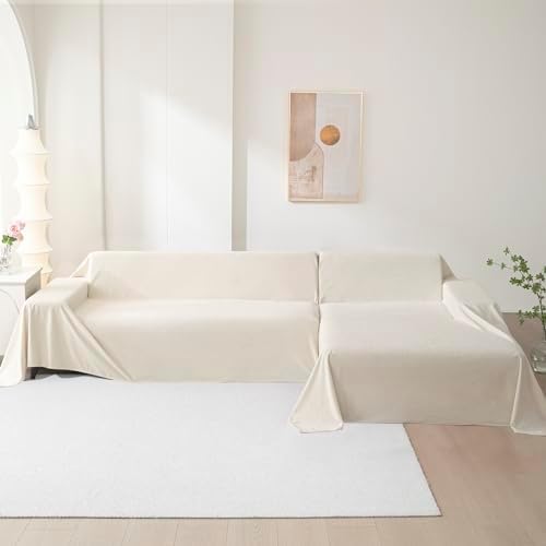 MEETSKY L Shape Sofa Slipcover for Pets 91 x 134