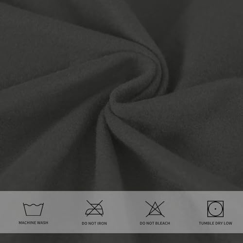 7 Piece Stretch Sofa Cover Set for Large Dark Grey Couch