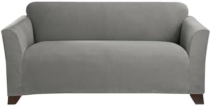 SureFit Form Fit Stretch Loveseat Slipcover - Gray One Piece