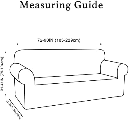 Turquoize Velvet Sofa Slipcover - Ivory 3 Cushion Fit 1