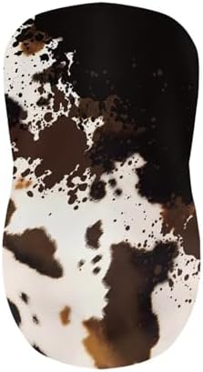 Brown Cow Print Barstool Covers with Backs