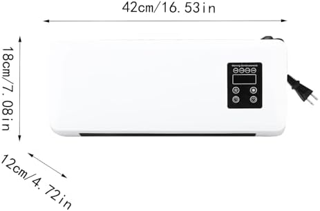Mini Wall Mounted Heater Fan with Remote Control and Towel Rack