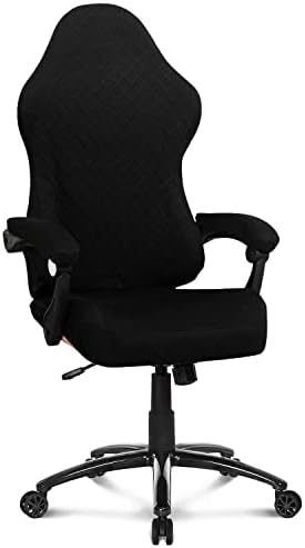 Deisy Dee Gaming Chair Slipcover Stretchy Black