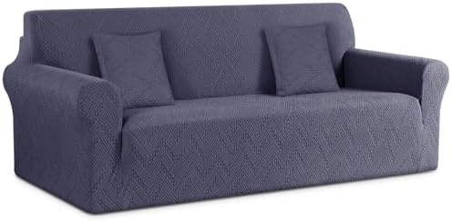 Ruaozz Stretch Sofa Cover for 3 Seater Grey
