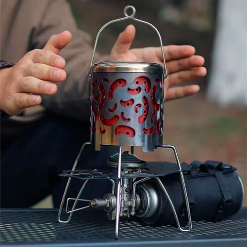 Portable Stainless Steel Camping Heater Silver