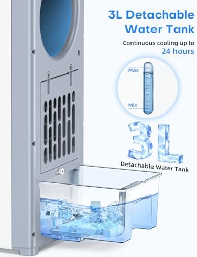 MYICY Windowless Air Conditioner 32 Inch Bladeless Cooling Unit