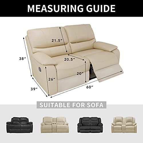 Easy-Going Dual Waterproof Recliner Loveseat Cover 6-Piece