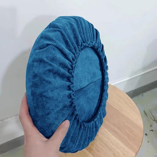 Round Bar Stool Cushion Cover with Thick Padding