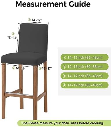 Halloween Bar Stool Covers Set of 2 with Backs