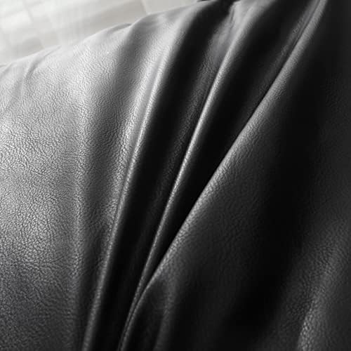 OctoRose Faux Leather Twin Size Futon Cover with 3 Side Zippers