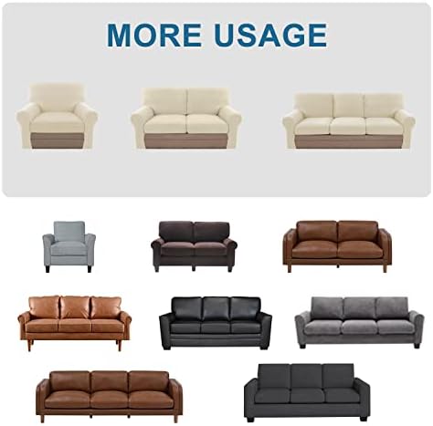 HVERSAILTEX Stretch Sofa Covers Set with 3 Seat and 3 Back Covers