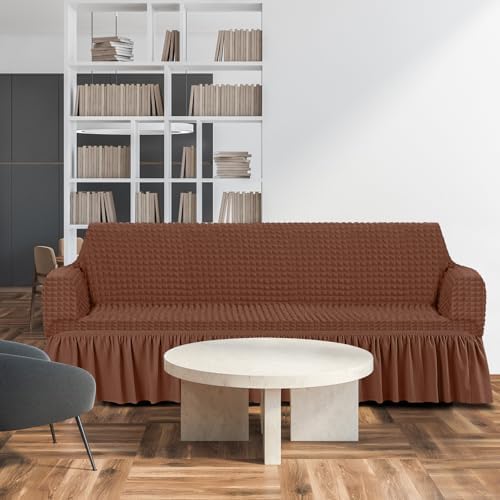 3 Pcs Sofa Slipcover Set for Couch Cushion Durable Washable
