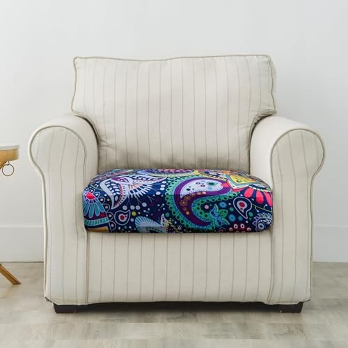 FORCHEER Sofa Slipcovers 26x26 Printed Stretch Non-Slip Covers for Couch Cushions