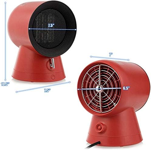 GOFLAME 2-In-1 Space Heater Fan for Home and Office