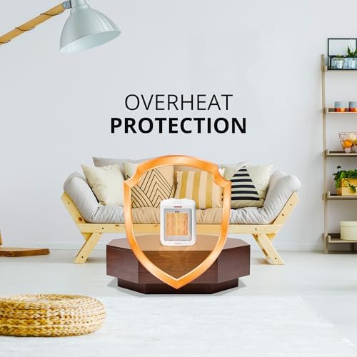 Aiwa Small Ceramic Room Heater with Overheat and Tip Over Protection 1