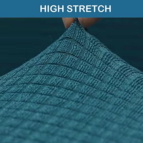 Counter Height Bar Stool Covers Set of 4 Peacock Blue