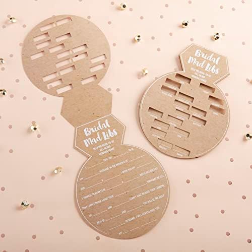 Kate Aspen 28441NA Ring Shaped Mad Libs Cards Set of 50 1