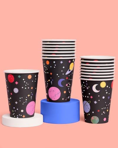 Xo Fetti Out of This World Paper Cups - 12 oz 16 pcs