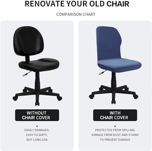 Deisy Dee Velvet Stretch Slipcover for Office Chairs