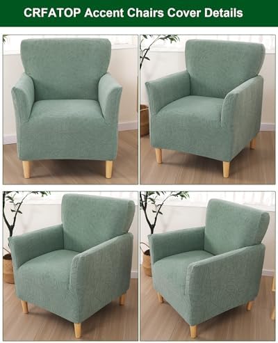CRFATOP Stretch Armchair Covers with Jacquard Design