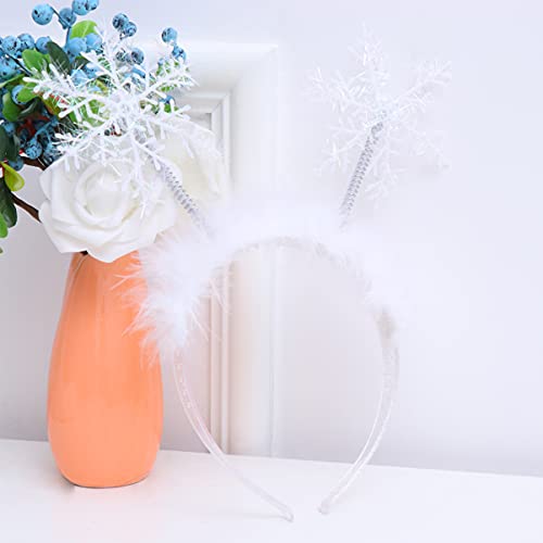 Luxshiny 4pcs Snowflake Headband Christmas Costume Prop 1