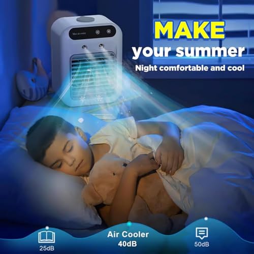 Glacier Breeze Portable AC Unit with 2 Speeds and Humidifier Function