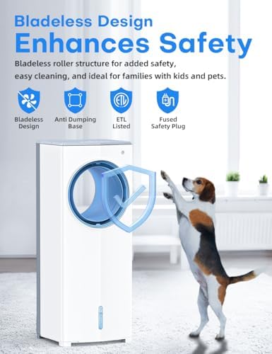 MYICY Windowless Air Conditioner 32 Inch Bladeless Cooling Unit