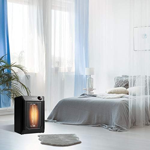 COSTWAY Electric Space Heater with 1500W Fast Heating and 12H Timer