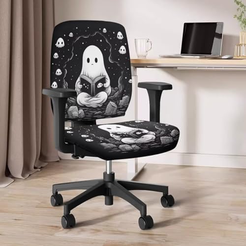 Cute Ghost Design Office Chair Covers 2 Piece