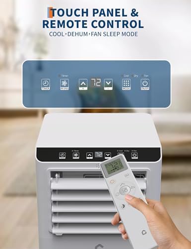 GarveeHome 8000 BTU Portable Air Conditioner for 450 Sq Ft Room